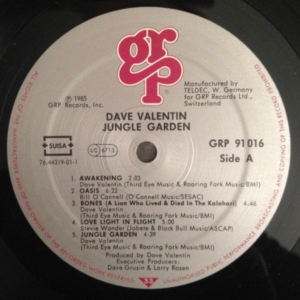 Dave Valentin - Jungle Garden (LP)