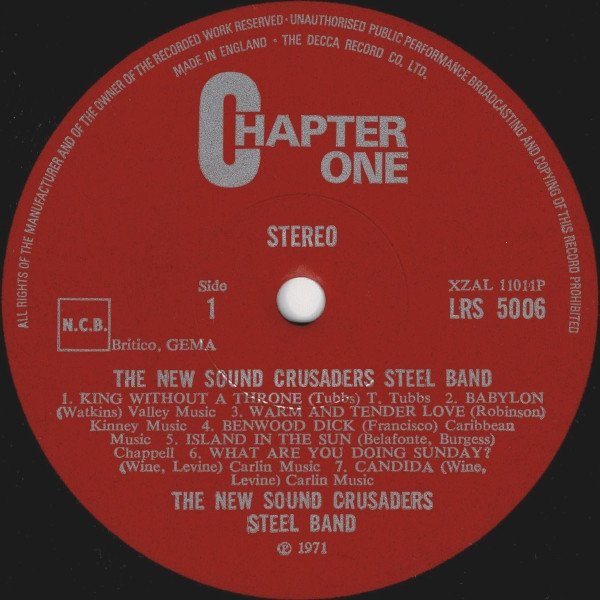 The New Sound Crusaders Steel Band - The New Sound Crusaders Steel Band (LP)