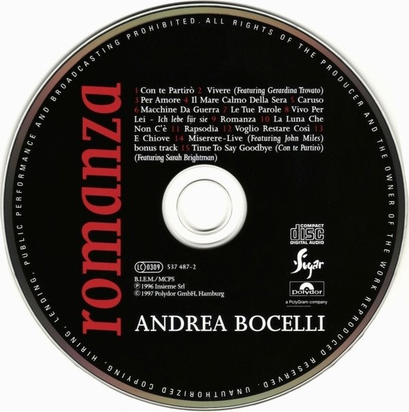 Andrea Bocelli - Romanza (CD)