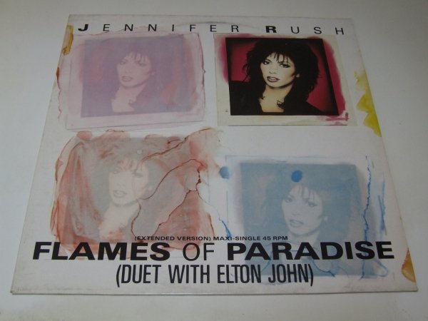 Jennifer Rush Duet With Elton John - Flames Of Paradise (12'')