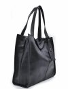 Vera Pelle Italy torebka shopper skóra naturalna czarny