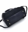 Mały kuferek crossbody torebka skóra zamsz czarna Laura Biaggi