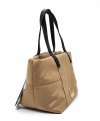 Torebka crossbody kuferek listonoszka na taśmowym pasku beżowa Monnari