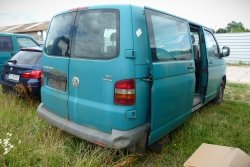 _Szyba drzwi przesuwnych tył prawa VW Transporter T5 2005 Bus