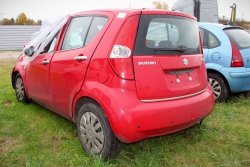 Szyba trójkątna tył lewa Suzuki Splash 2009 1.0i K10B Hatchback 5-drzwi