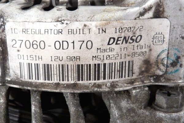 Alternator Toyota Avensis T25 2007 1.8VVTI (90A)