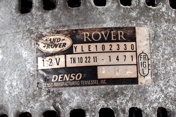 ALTERNATOR ROVER 75 RJ 99-05 2.0 V6 YLE102330