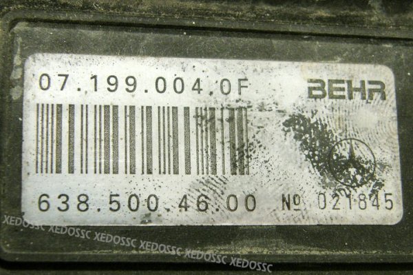 WENTYLATOR WODY MERCEDES VITO 108 00 2,2 CDI FV