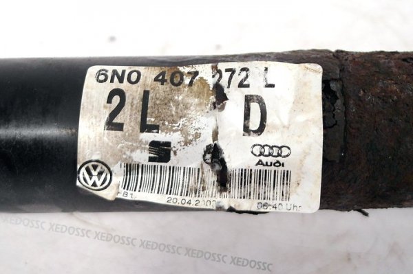 PÓŁOŚ PRAWA DŁUGA VW LUPO 6E 00 1.0 ANV 6N0407272L