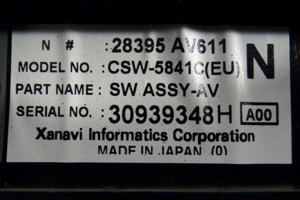PANEL STEROWANIA KLIMATYZACJI NISSAN PRIMERA P12