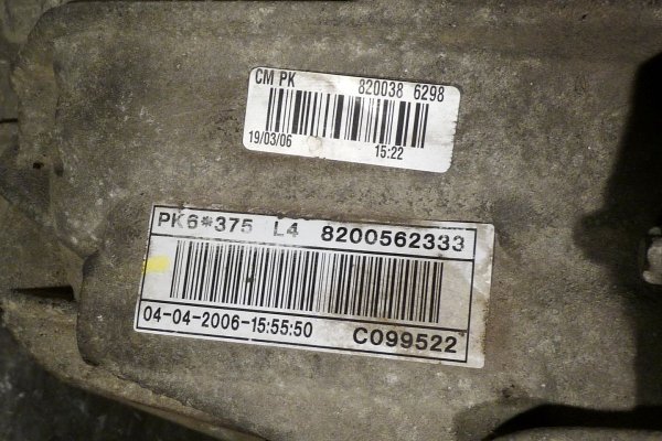 _Skrzynia biegów PK6 Opel Vivaro A 2002 1.9DCI F9Q760