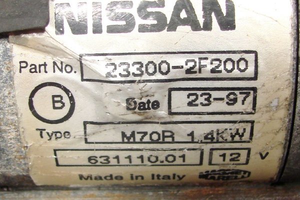 _Rozrusznik Nissan Primera P11 1996-2002 2.0i 16V (1.4kW, 8 zębów)