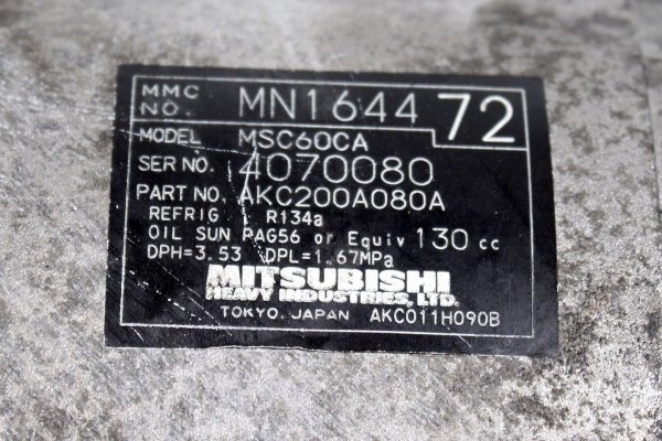 _Sprężarka klimatyzacji Mitsubishi Colt CZ30 LIFT 2011 1.3