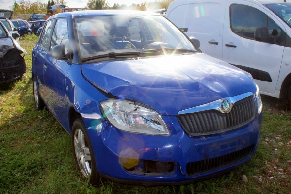 Szyba drzwi tył lewa Skoda Fabia II 5J 2007 1.4i BBM Hatchback 5-drzwi