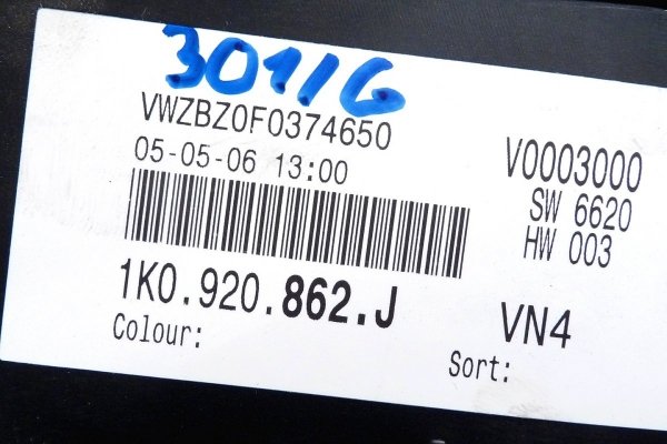 Licznik zegary VW Golf V 1K 2006 1.6FSI