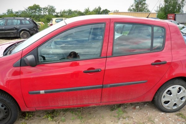_Drzwi tył prawe Renault Clio III 2008 Hatchback 5-drzwi (kod lakieru: OV727 - RED BRISK BC)