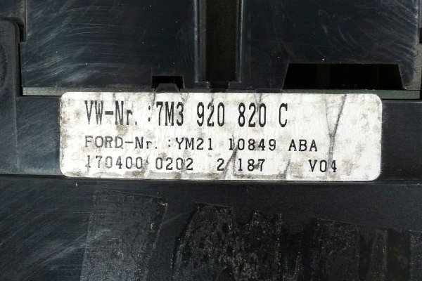 Zegary licznik VW Sharan 7M 2000 1.9TDI Lift
