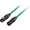 GoodDrut XLRm-XLRf 3m zielony kabel mikrofonowy