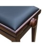 Piano Fiks PK-100 B45 L34 Ława do pianina ciemny orzech mat czarna skóra