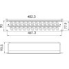 Roxtone Patch panel RACK 19 2U na 24 gniazd typu D