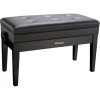Roland RPB-D400PE podwójna ława do pianina czarny połysk regulowana ze schowkiem
