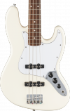 Fender Standard Jazz Bass Laurel Fingerboard White Pickguard Olympic White