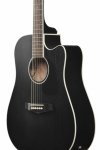 Ibanez PF16MWCE-WK Weathered Black Open Pore 48mm Gitara Elektro-Akustyczna