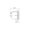 Roxtone RX3MD-NT Gniazdo tablicowe panelowe XLR