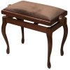 Hidrau-Model ława do pianina  HM BG2 Walnut 01 Orzech mat TC4 welur brązowy