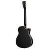 Ortega RRG40CE-DBK-L Resonator Distressed Matt
