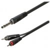 Roxtone RAYC110L1 kabel audio jack- 2x RCA 1m