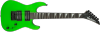 Jackson JS Series Dinky Minion JS1X Amaranth Fingerboard Neon Green