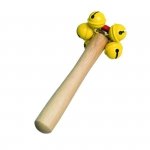Rohema 61871 Bell Stick  z drewnianą rączką, dla dzieci