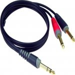 Klotz AY1-0600 kabel audio jack 3p - 2x jack 2p 6m