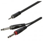 Roxtone RAYC130L6 kabel audio mini jack- 2x jack 6m