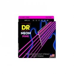 DR Strings NPE-10 Neon Pink struny do gitary elektrycznej 10-46