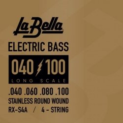 La Bella RX-S4A 40-100 stalowe  struny do basu 4 strunowego