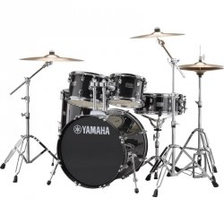 Yamaha Rydeen RDP0F5 Set Black Glitter perkusja + hardware+talerze PAISTE