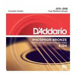 D'Addario EJ24 struny do gitary akustycznej 13-56 Phosphor Bronze