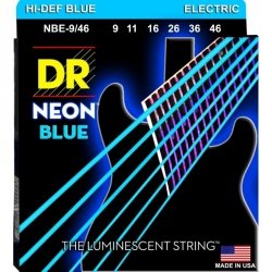 DR Strings NBE-9/46 Neon Blue struny do gitary elektrycznej 9-46