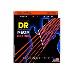 DR Strings NOE-10 Neon Orange struny do gitary elektrycznej 10-46