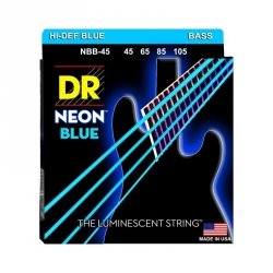 DR Strings NBB-45 Neon Blue struny do gitary basowej 45-105