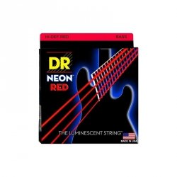 DR Strings NRB-45 Neon Red struny do gitary basowej 45-105