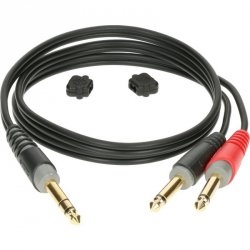 Klotz AY1-0200 kabel audio Jack 3p - 2x jack 2p 2m