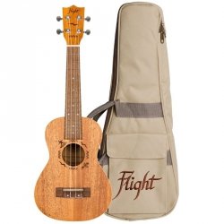 Flight DUC323 ukulele koncertowe z pokrowcem mahoń / mahoń