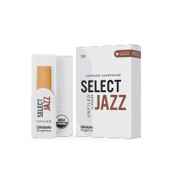 D'Addario Organic Select Jazz Unfiled Soprano Sax 3 hard stroik