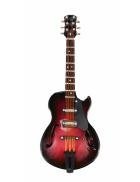Agifty M1041 magnes gitara elektryczna bordowa