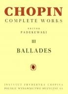 PWM Chopin III Ballady Ballades Paderewski