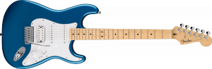 Fender Standard Stratocaster HSS Maple Fingerboard White Pickguard Aqua Marine Metallic