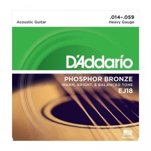 D'Addario EJ18 - Phosphor Bronze 14-59